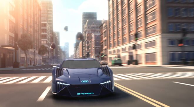 Audi ontwerpt RSQ e-tron concept car voor ‘Spies in Disguise’