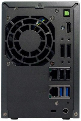 NAS ASUSTOR AS6102T 2GB, RAID, 2 x LAN CHMURA - Tył obudowy.jpg